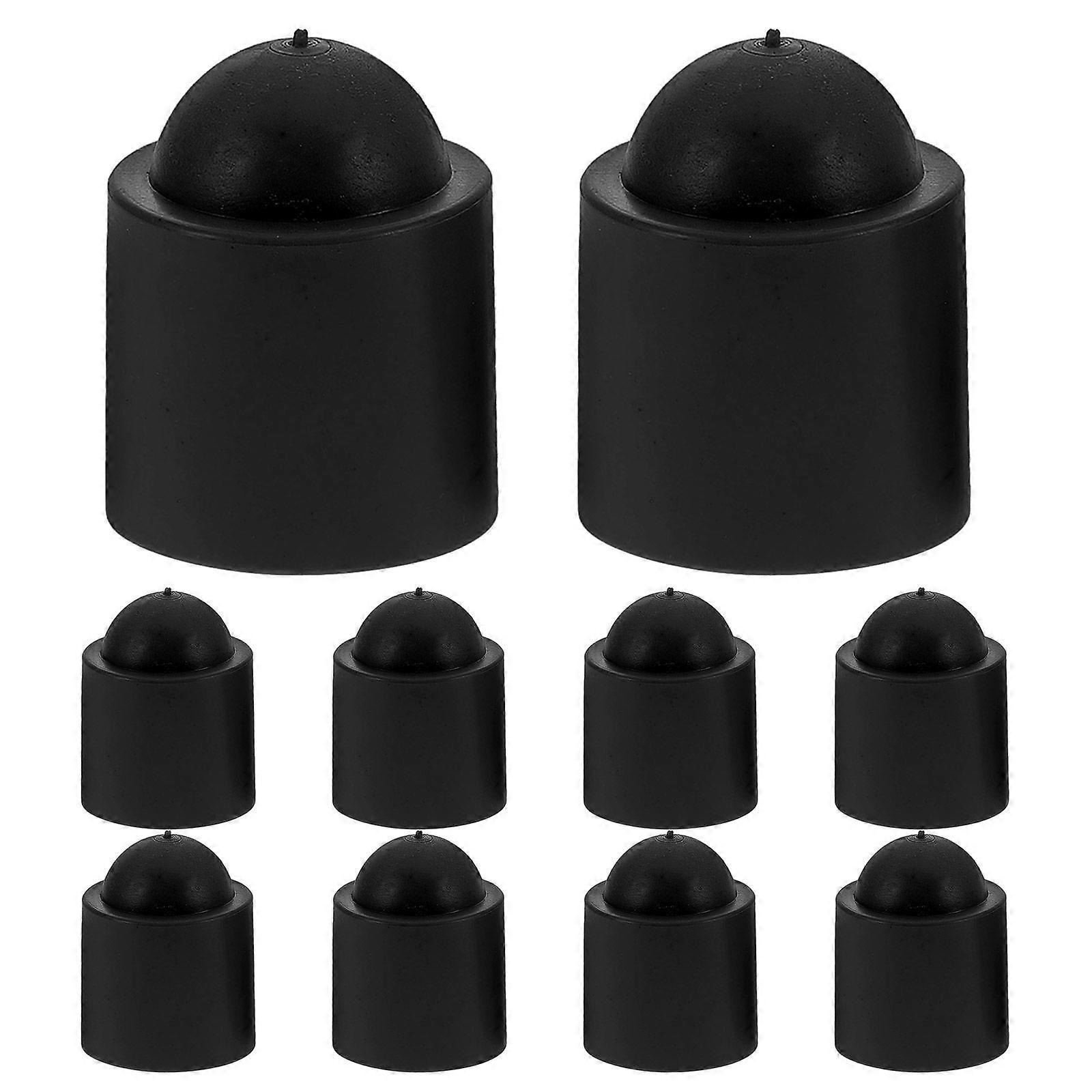 10PCS Snooker Billard Queue Stick Tail Abdeckungen Queue Stick Tail Sleeves Pool Queue Boden Protektoren Queue Stick Zubehör für Billard