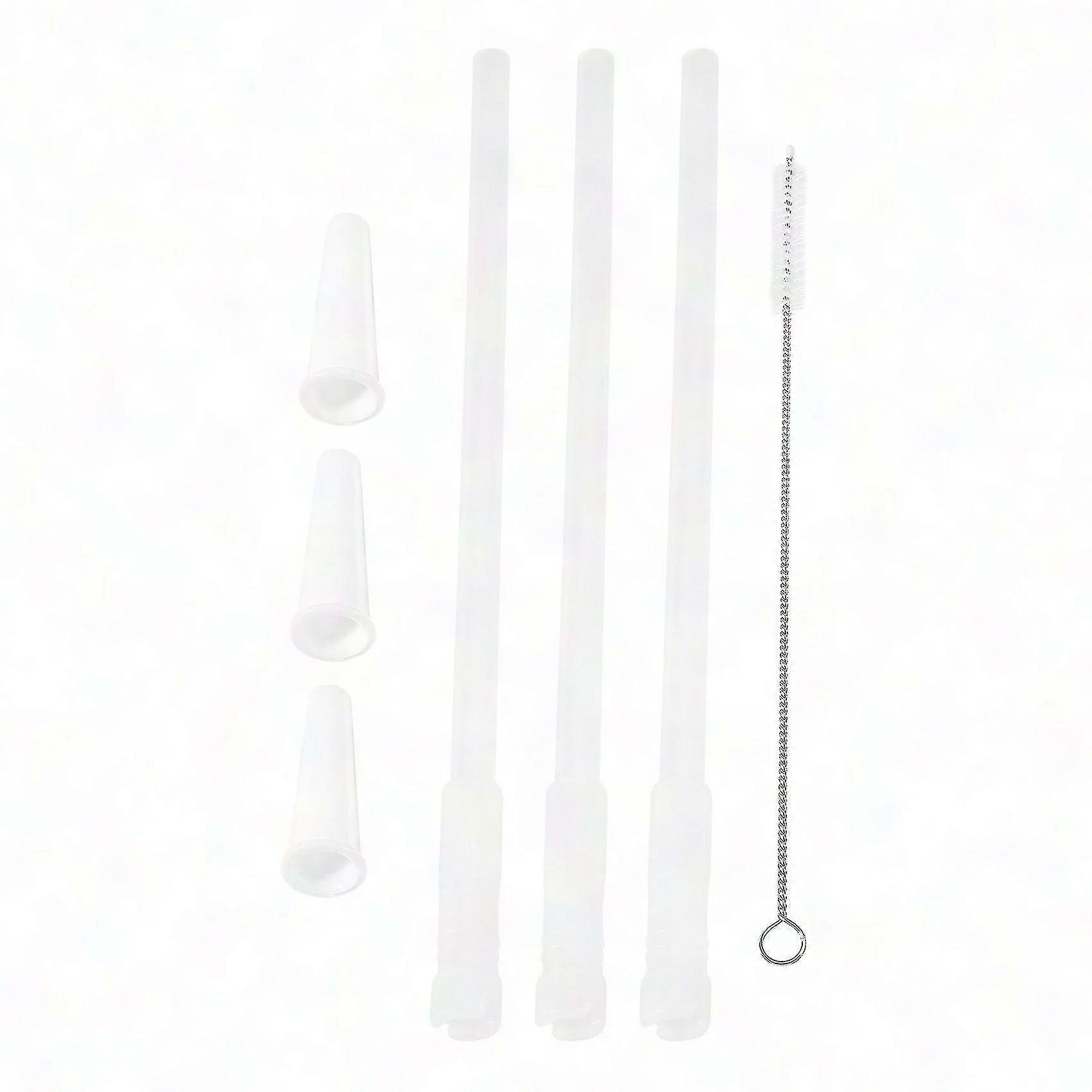 Reusable Adjustable Straws for 1000ml/2000ml Gallon Water Bottles - 3 Pack