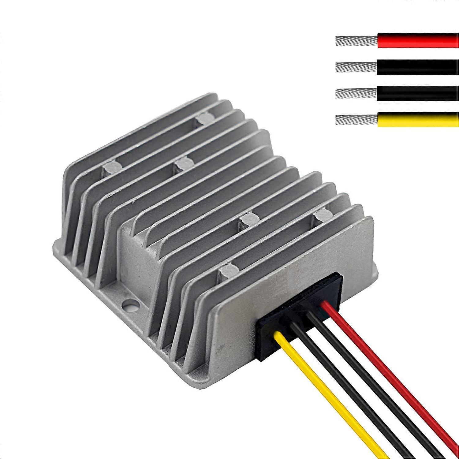 Car DC 12V 4A Voltage Stabilizer Surge Protection Power Supply Regulator for Car Truck Vehicle Boat Solar System etc. (DC1036V Input, DC12V Output)
