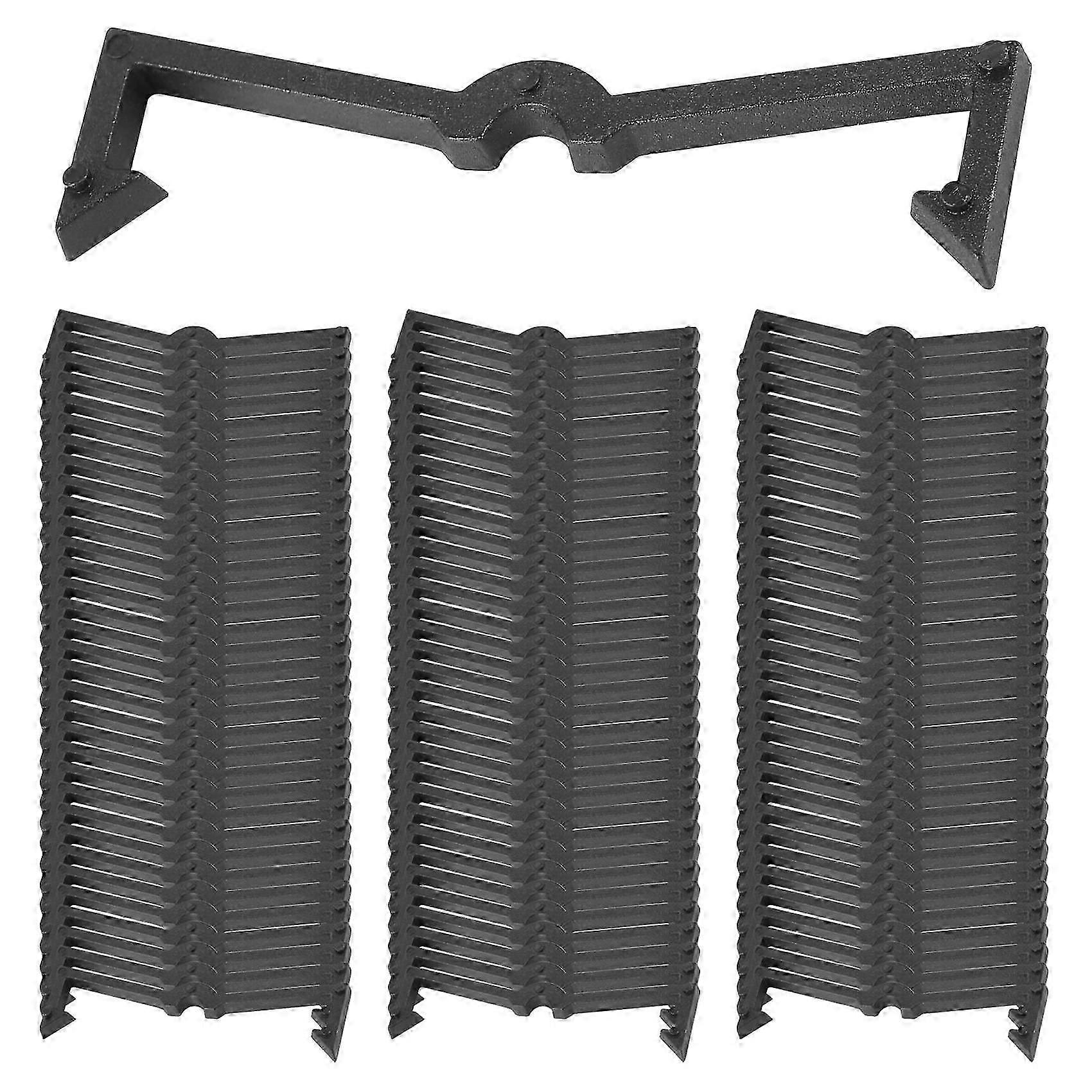 100 Pieces of Plastic Hook Lock Display Hook Storage Rack