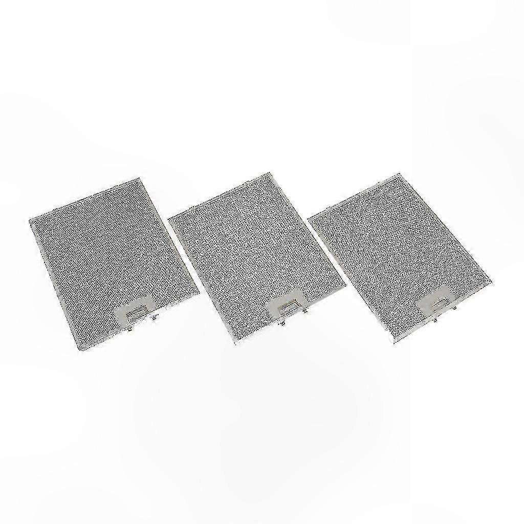 3-Pack Metal Grease Filters for Range Hoods, 320 x 260 mm Replacement Filters