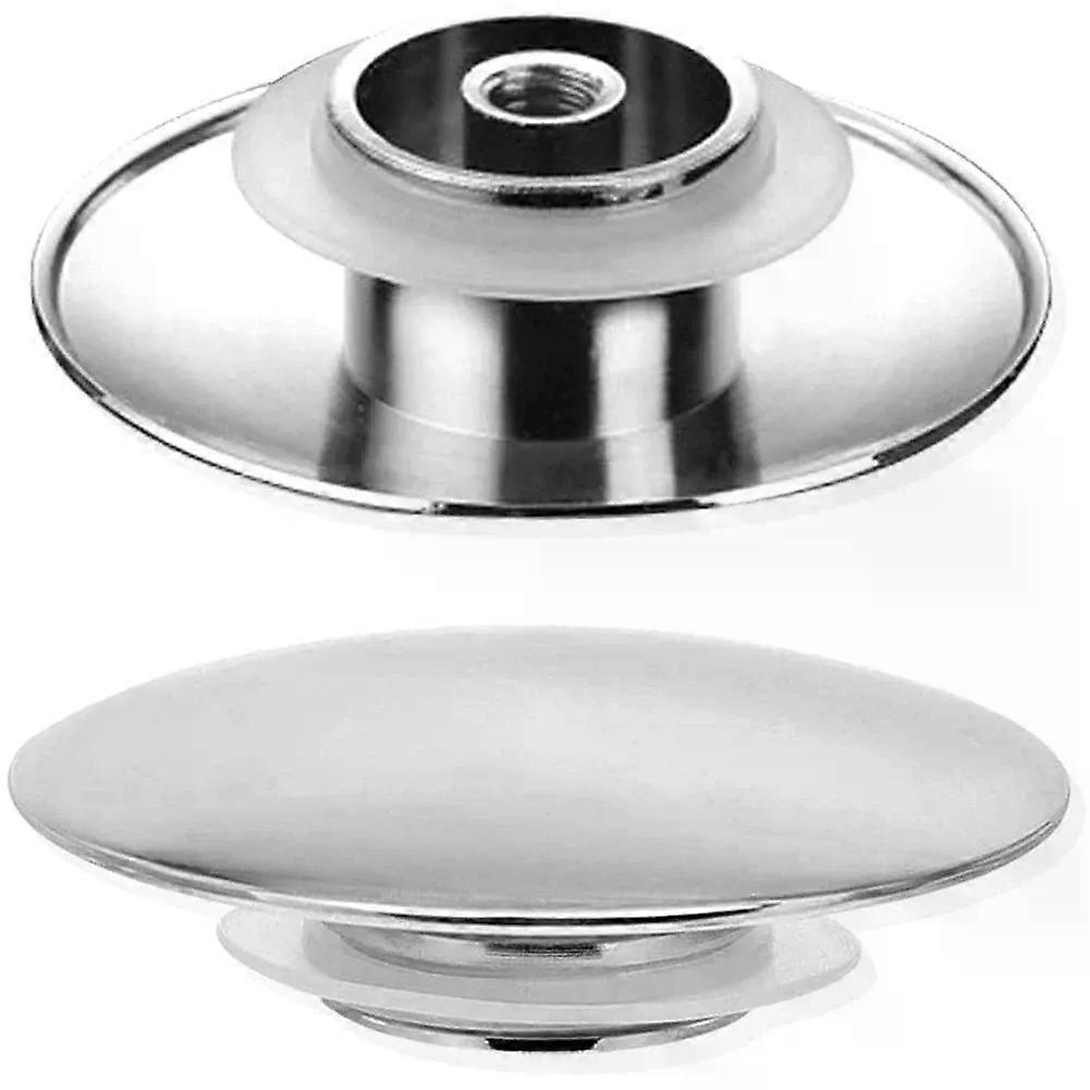 66mm Bathroom Basin Waste Pop-Up Sink Plug Cap Click Clack Push Button Bathroom Basin Sink Up Drain Stopper Drainer Cover 1pc