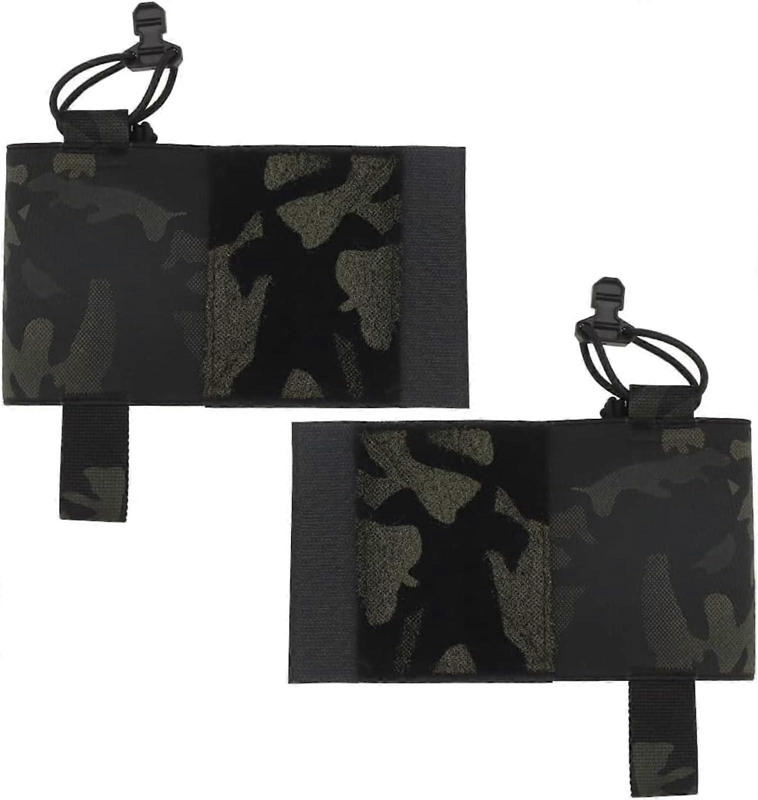 Side Expander Tactical Holster Case Bag, Camouflage Wing Radio Pouch with Hook and Loop for 5.56mm Magazine Storage