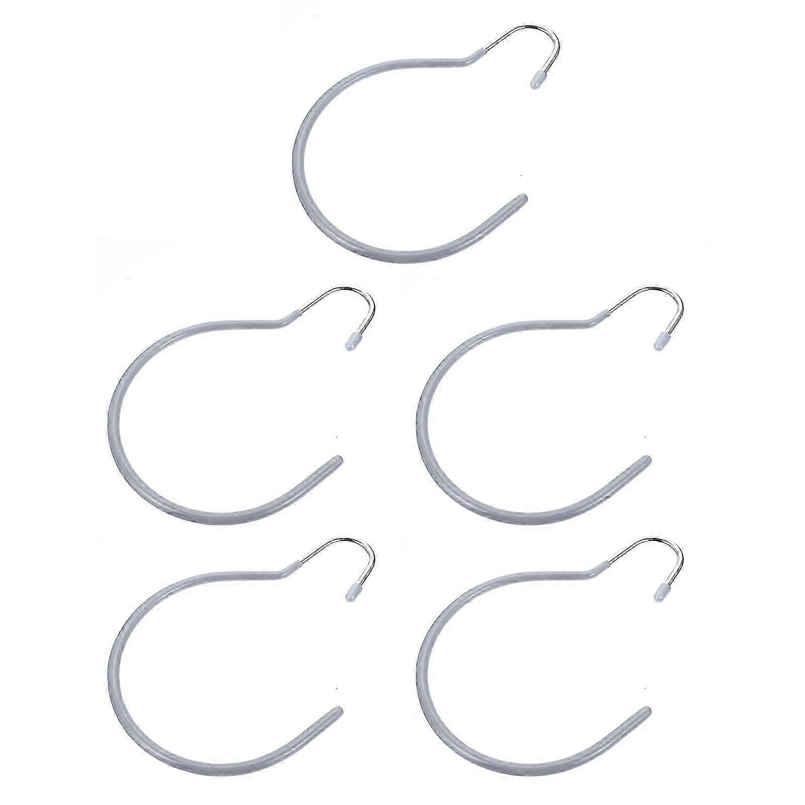 Wardrobe Hooks 5Pcs Space-Saving Storage Solution For Bedroom Living Room With Practical Design20.5X15.7X0.6CMSilver SZRH A-D