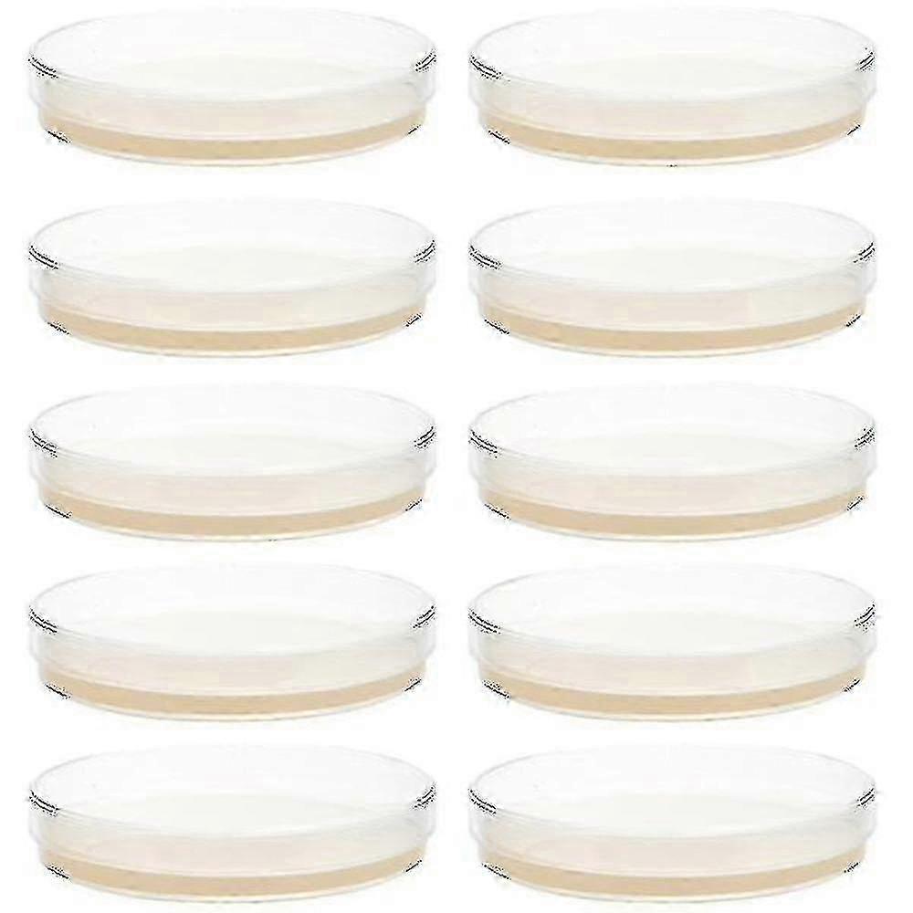 10 Pack Pre-Poured Agar Plates for Lab Experiments & Scientific Research