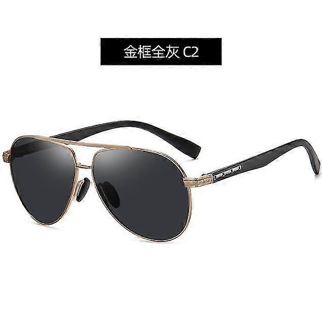 New Outlet Men's Retro Aviator Sunglasses Tr90 Polarized Toad Mirro...
