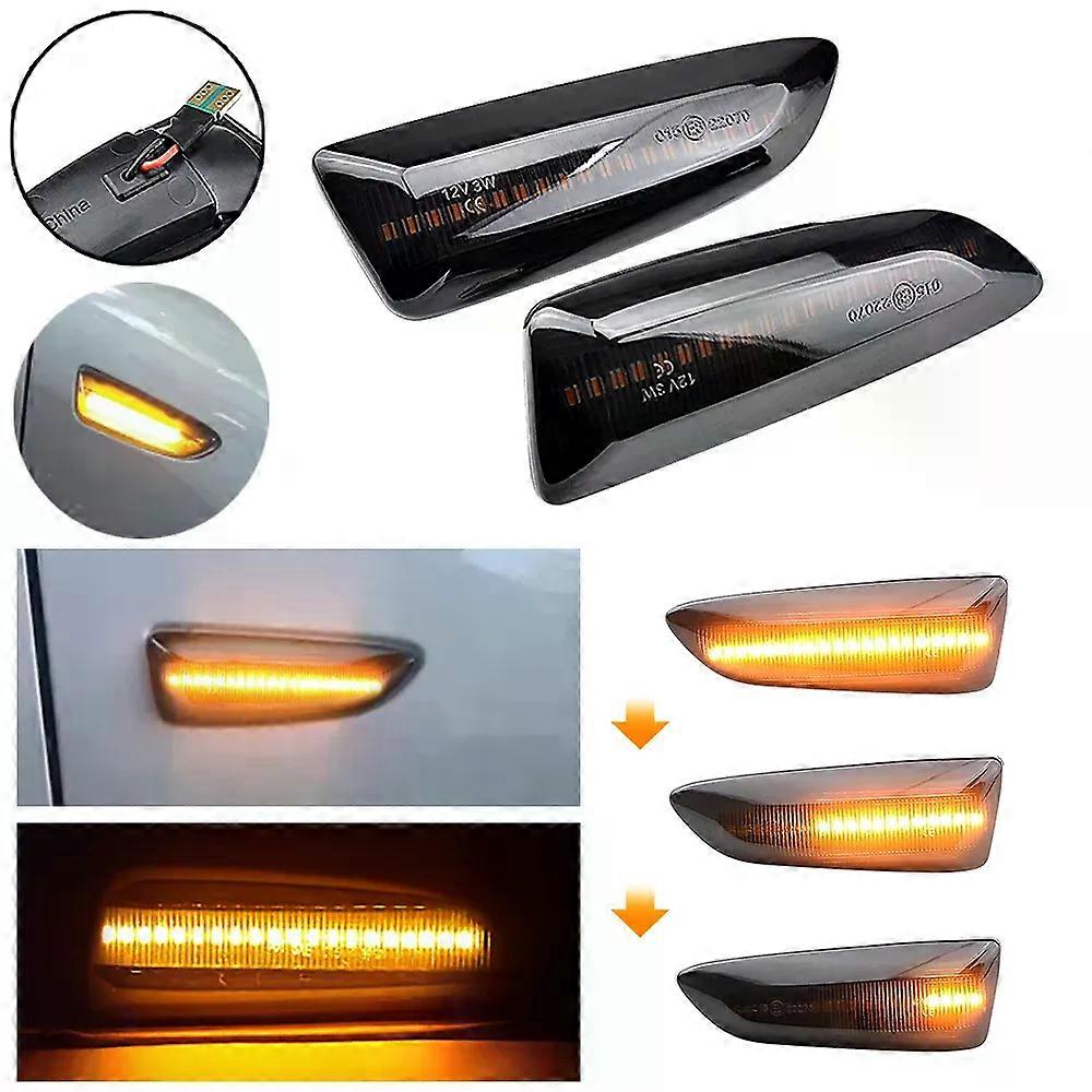 2x 12V Dynamic LED Side Marker Lights Flowing Turn Signal Light Side Repeater Lamp Panel Lamp for Opel Astra J K Insignia B