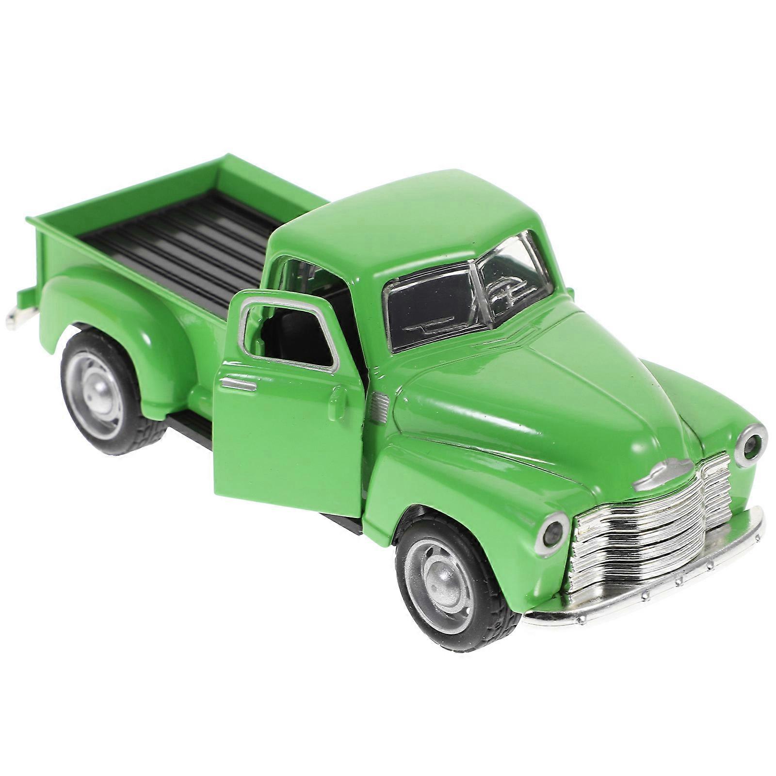 Vintage Model Car Alloy Retro Car Shape Decoration Toy Office Display Electroplating 1Set