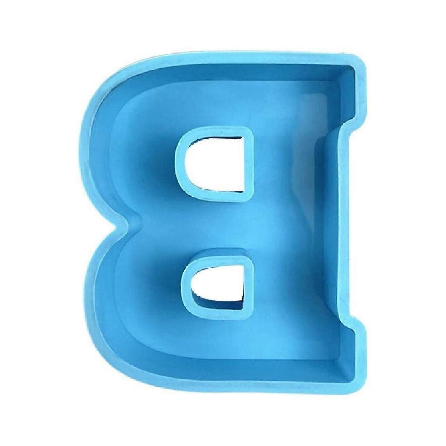 1Pcs Alphabet Mould Large Size Not Easy to Break Silicone Letter A to Z 3D Mold Decoration for Party