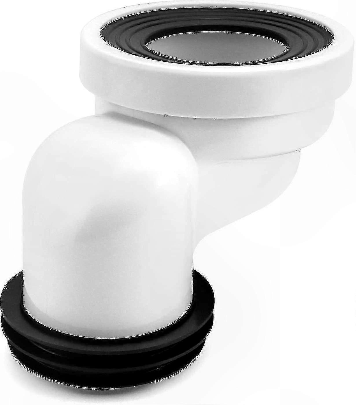 100mm PVC Offset Toilet Pan Waste Pipe Connector Adapter Fitting Connection Solution For Plumbing Installation Needs