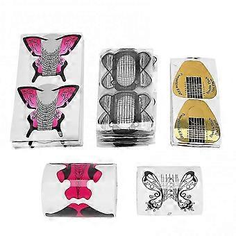 Nail Forms 500pcs Self Adhesive French Nail Extension Stickers PVC Decoration Manicure Tool