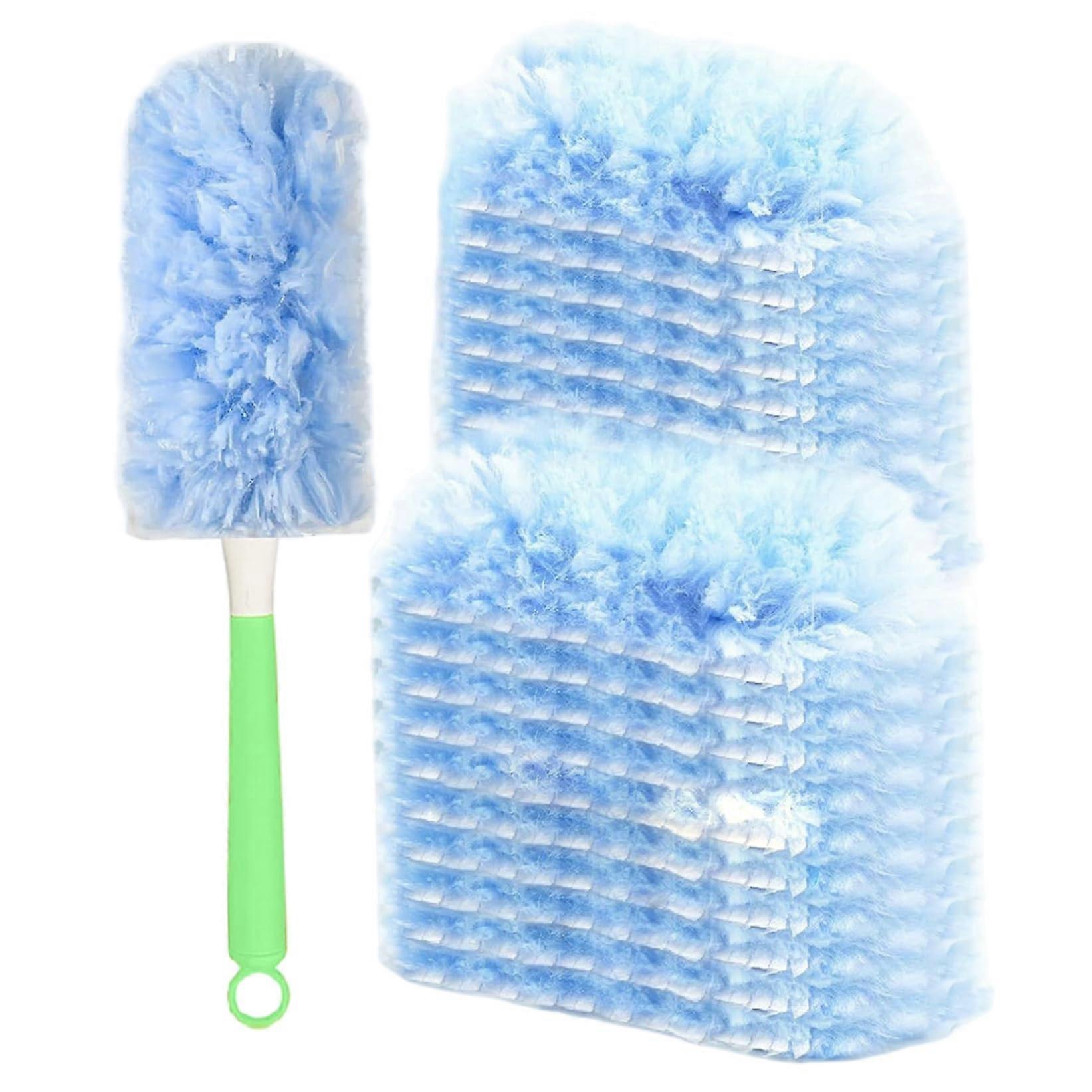 Disposable Dusters 20Pack, 360Degree Fluffy Electrostatic Refills With Handle For Home, Furniture, Car Cleaning