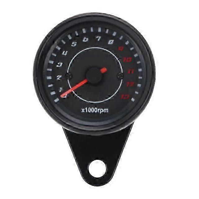 DC 12V Universal Motorcycle Tachometer Electronic Tach Meter Speedo...