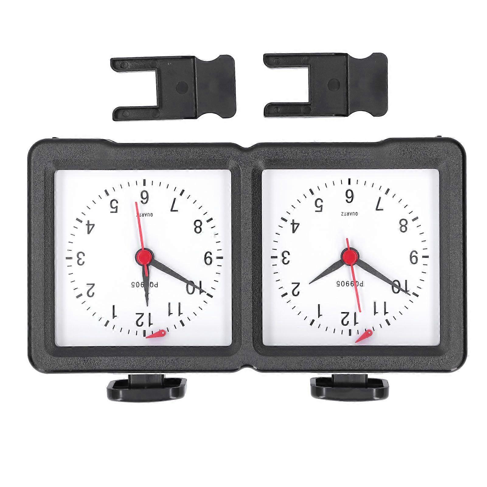 Multifunction Chess Analog Clock Count Up Count Down Timer Mute for Board Game Competition