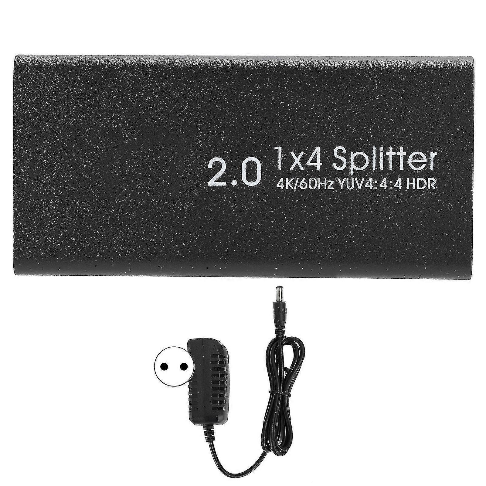 Hdmi2.0 High Definition Splitter 4k 60hz 1x4 Hdmi 1 In 4 Out Split Screen 100240veu 2025