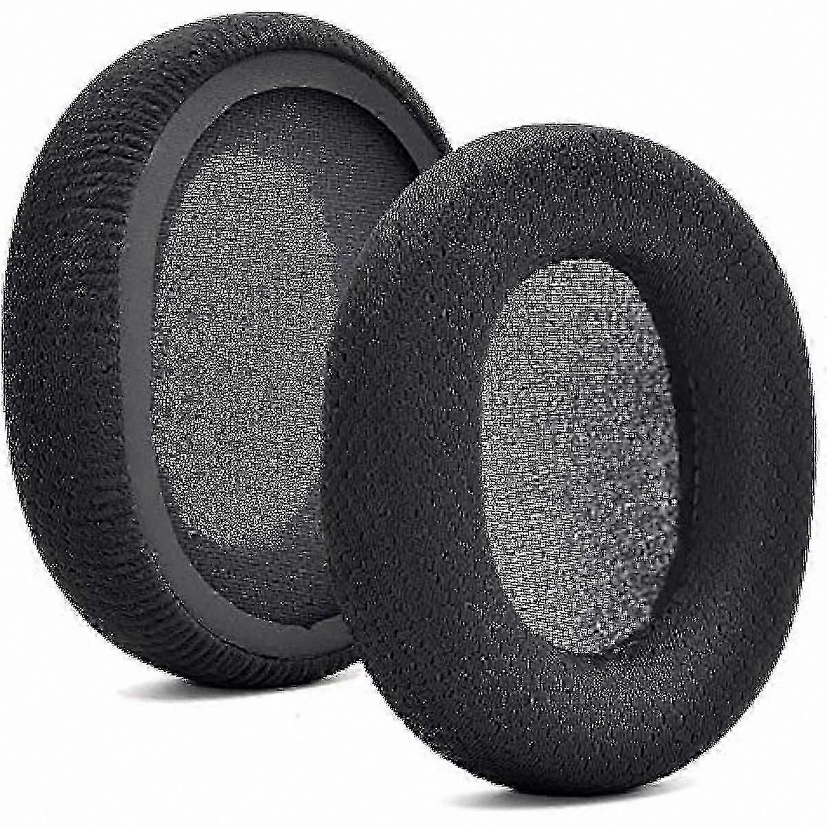 Coussinets d’oreille de remplacement en tissu noir pour casques Arctis 1 3 5 7 9 modèles Pro