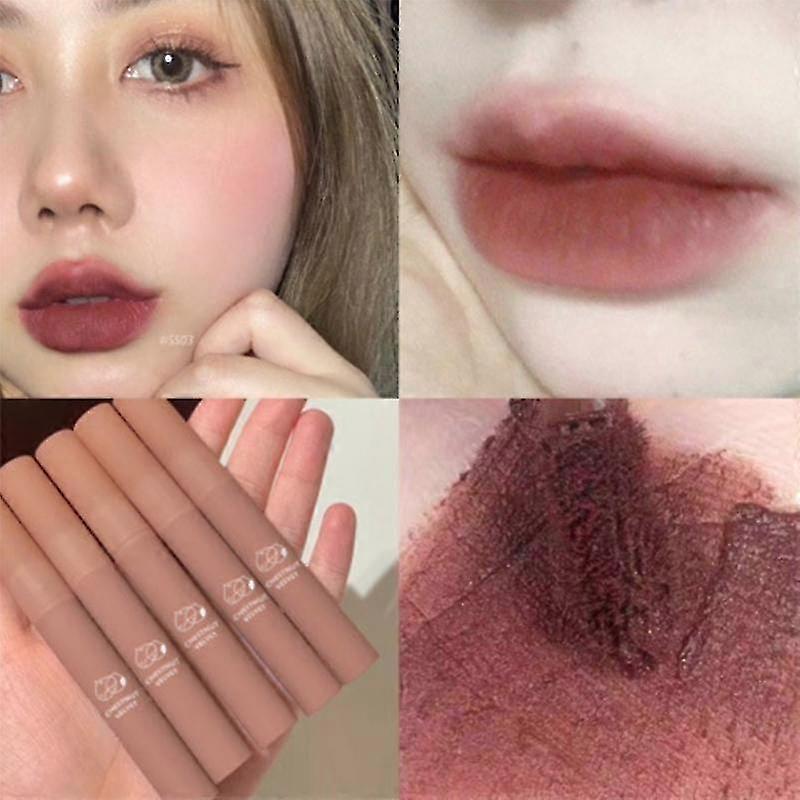 Velvet Matte Lipstick Long-Lasting Waterproof Lip Gloss Balm Easy Application Smooth Finish
