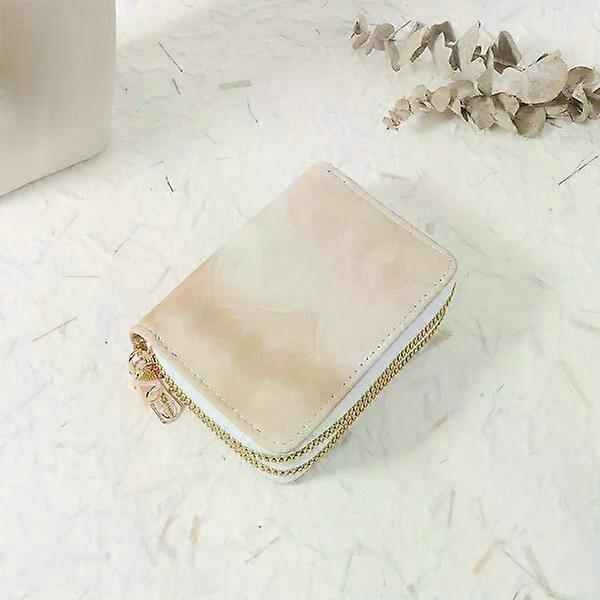 Women's double-zip wallet, made of PU leather, simple and practical
