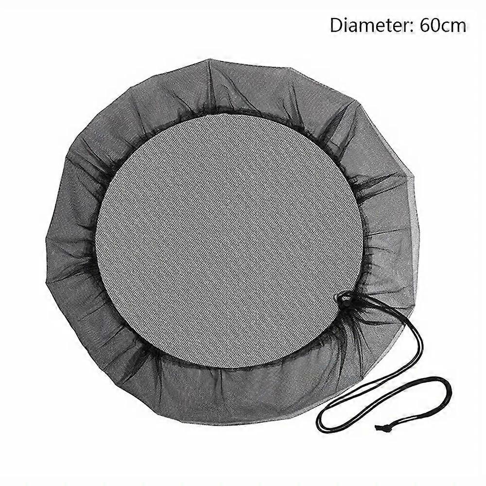 60cm Diameter Anti-Mosquito Mesh Cover for Rain Barrel Water Collection Bucket Netting Cover