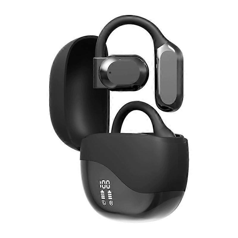 Wireless translation earbuds AI technology for business travel and cross-language conversations(Black)