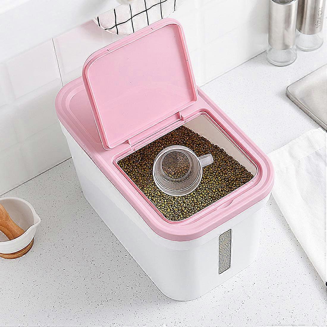 Rice Storage Container 22Lb Capacity Dispenser For Rice, Cereal, Grain, Flour, Nuts, Beans