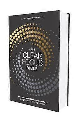 Nasb Clear Focus Bible Hardcover Charcoal/Gold