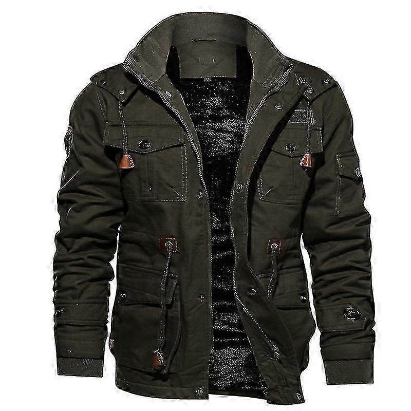 Winter jacket for men with heating lining - Thickened warm coat for cold weather