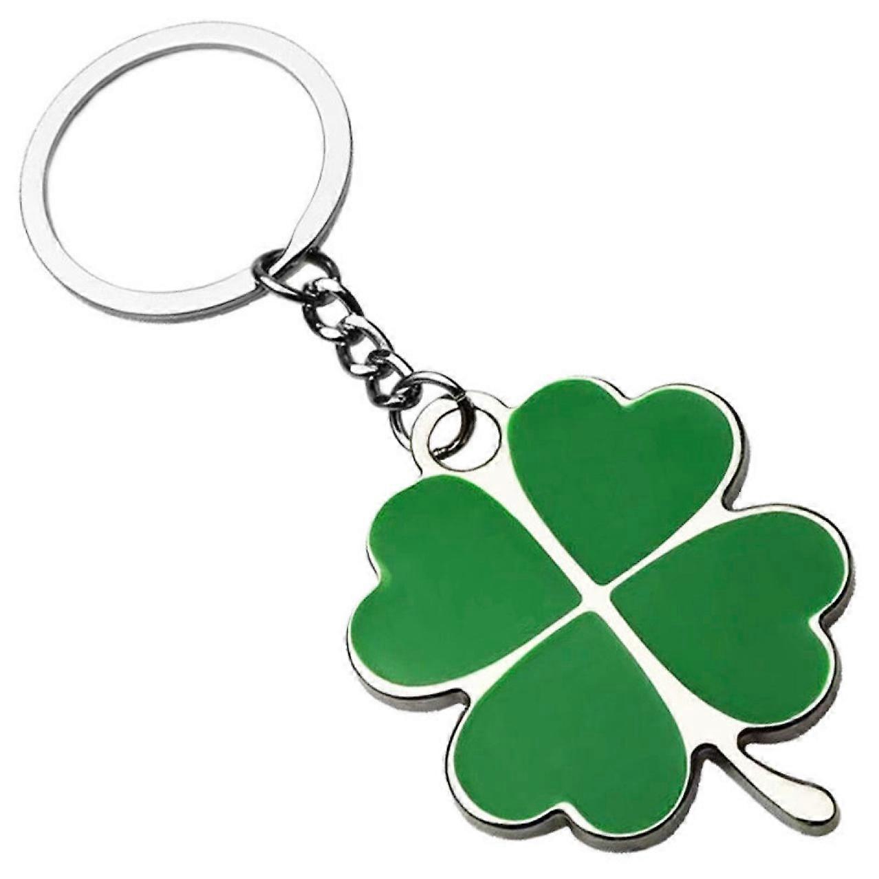 1 pc Lucky Four Leaf Clover Keychain Fortune Keychain Sparkling Clover