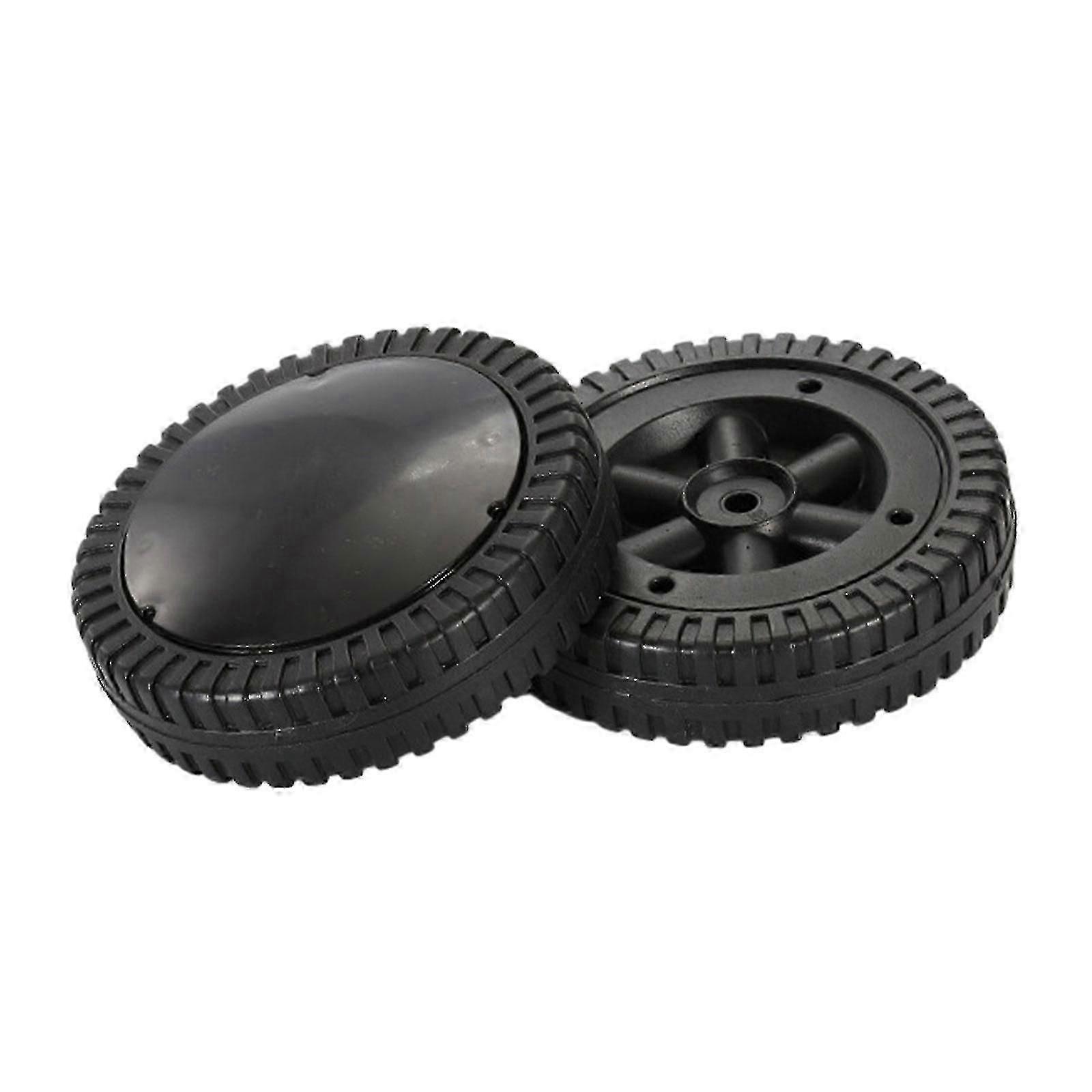 2 Pack BBQ Grill Wheels Smooth Rolling Black 6 polegadas Pneus para churrasco Grills
