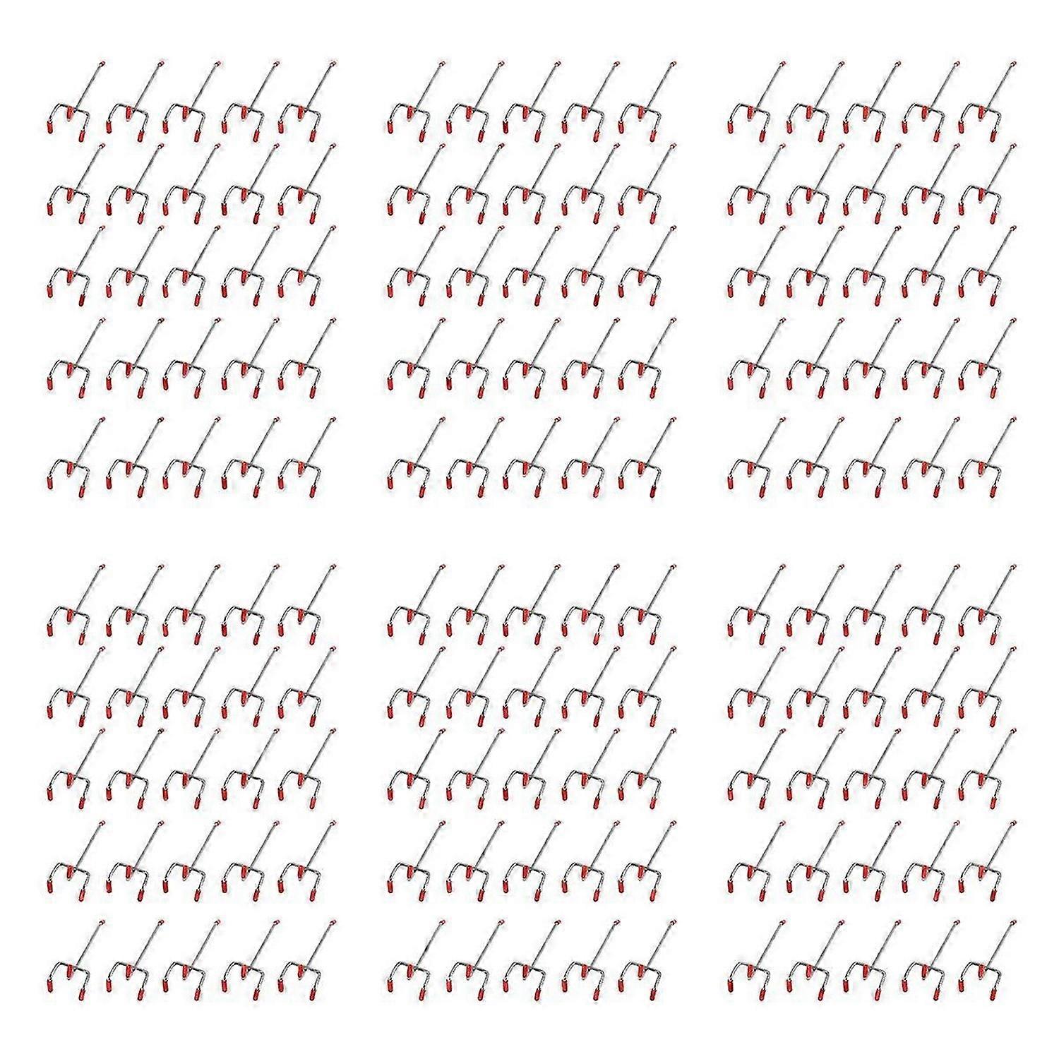 25Pcs 100Mm Pegboard Hooks Slat Wall Retail Display