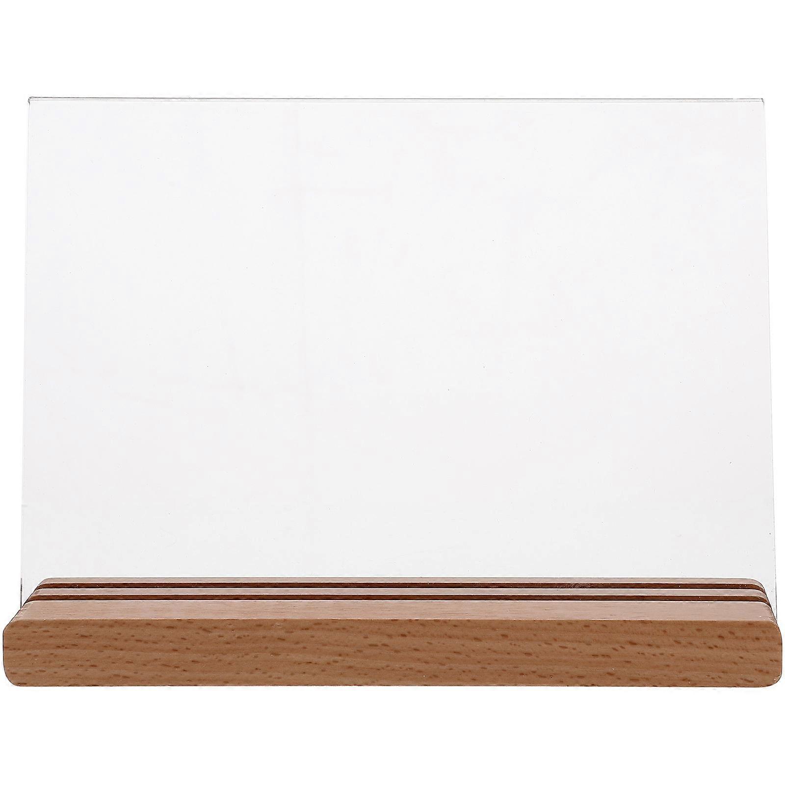 Menu Display Board Sign Holder for Restaurant 3Pcs Transparent Label Rack