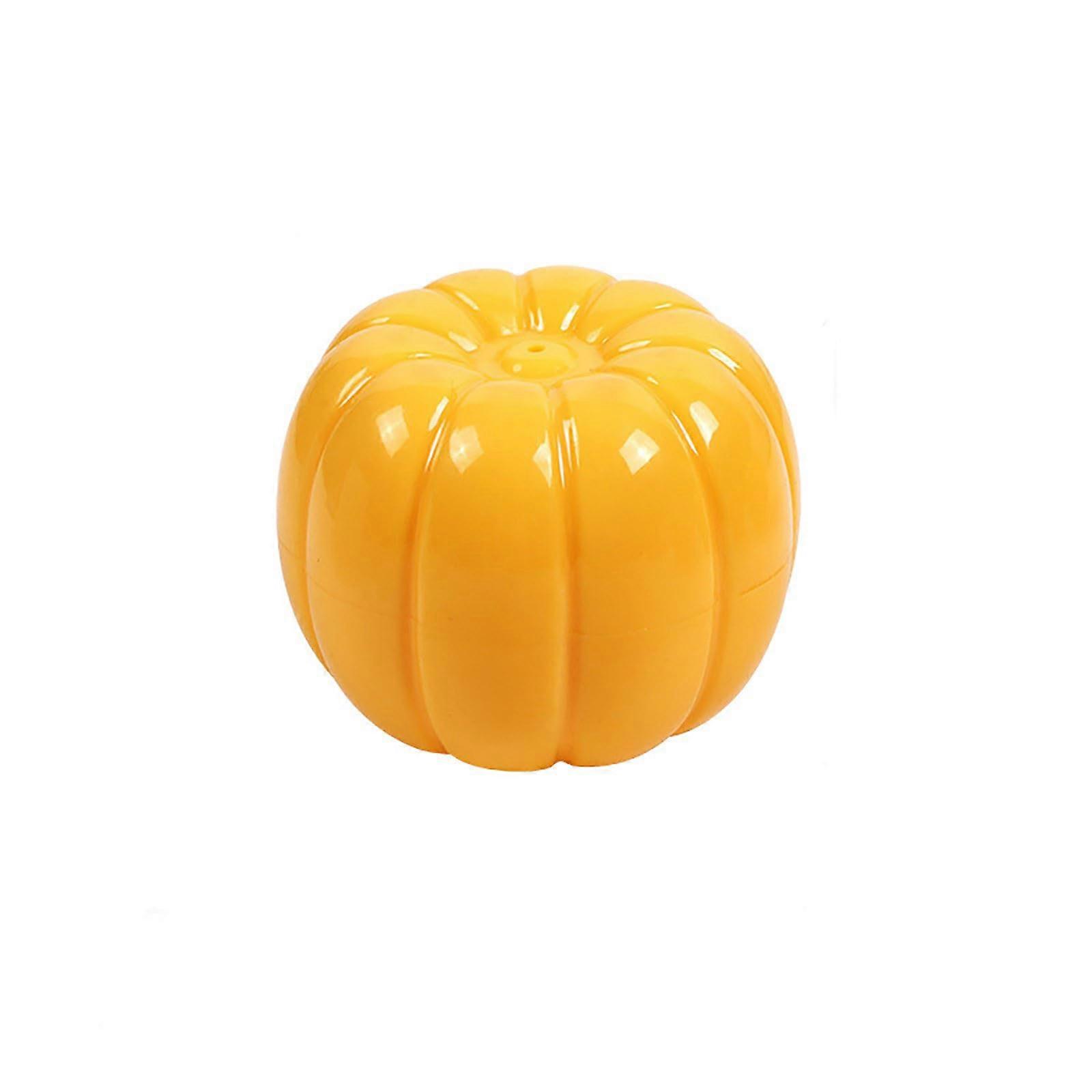 Halloween Chew Toys Pumpkin Squeaky Dog Toy For Teething Training Teeth Grinding Decompression Yellow One Size
