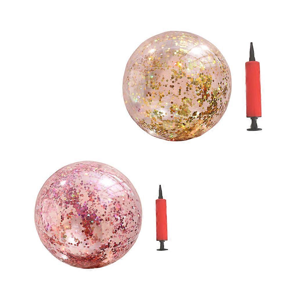 Round Transparent Ball Inflatable Ball Toys for Playing 2Pcs with Pumps