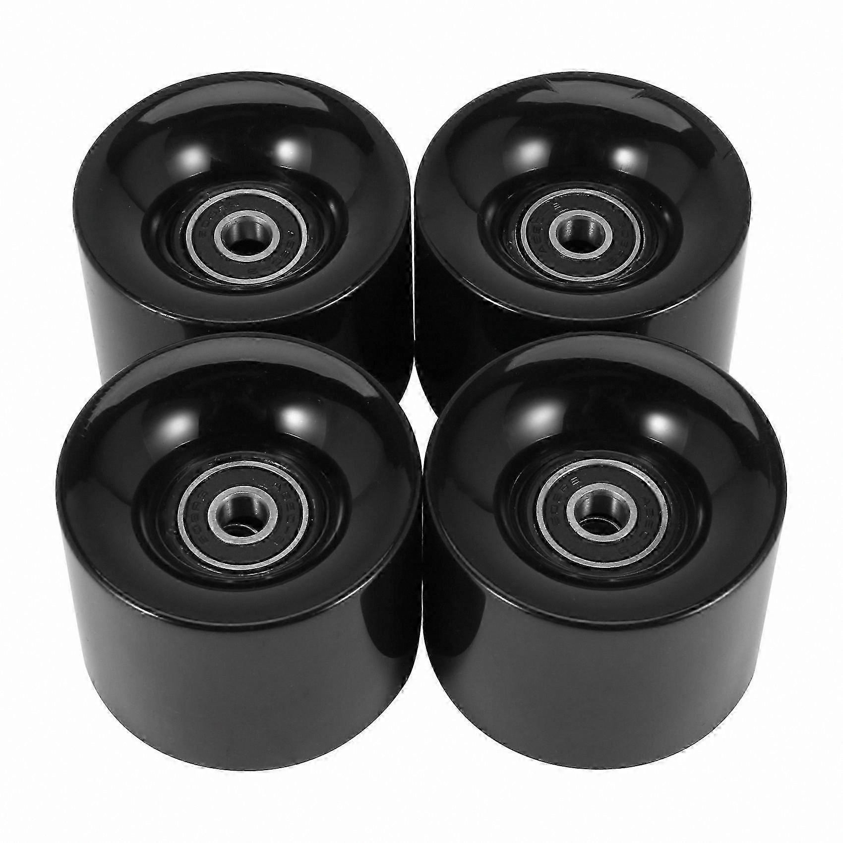 Smooth Ride Skateboard Wheels with ABEC-9 Bearings & Spacers for Cruising