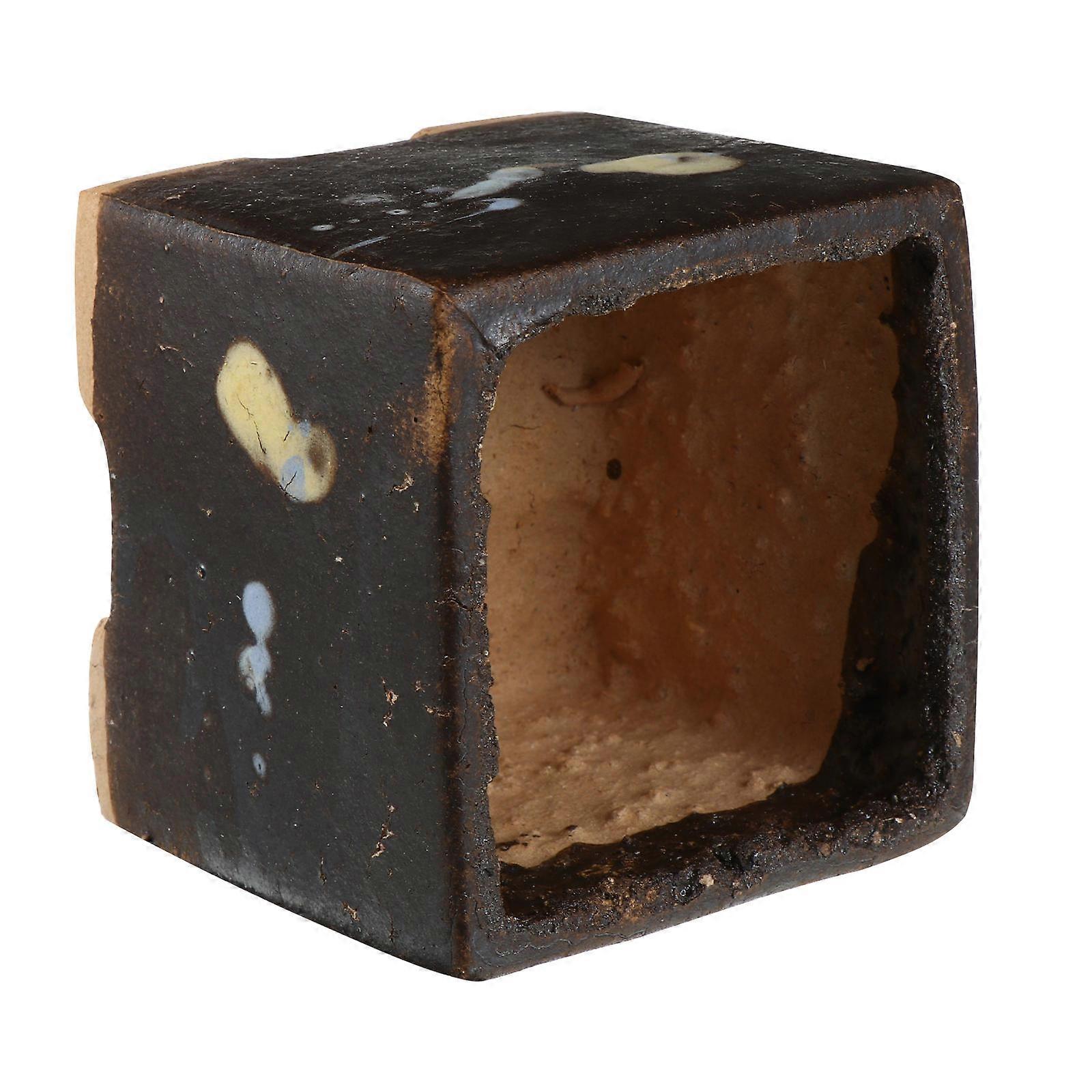 Hand Painted Ceramic Flowerpot for Storage Use 1Pcs with Drain Hole Design