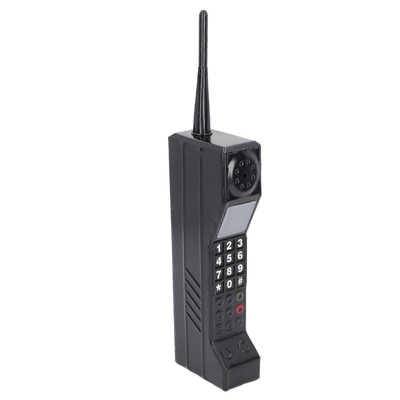 Brick Mobile Phone Model Vintage Cell Phone Prop Old Fashioned Simulation Photographic Props Stylized Ornaments Black
