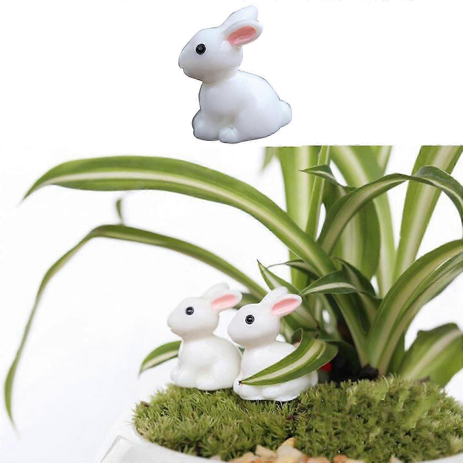 Garden PVC Rabbit Miniatures 2.5x2cm Easter Day eierfarben ostern