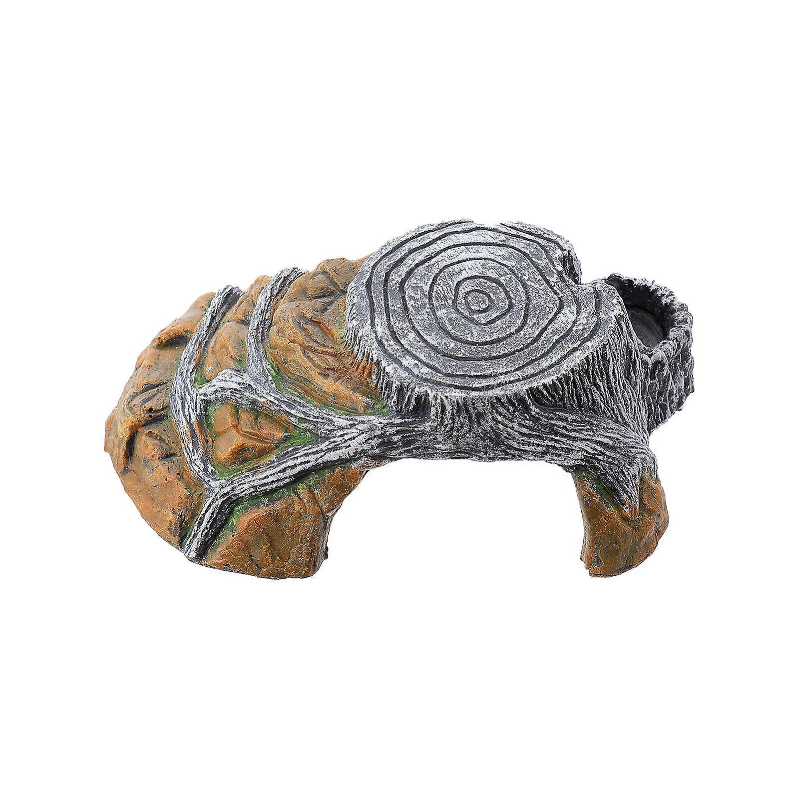 Grey Turtle Cave Creative Reptile Rest Place for Pet Use