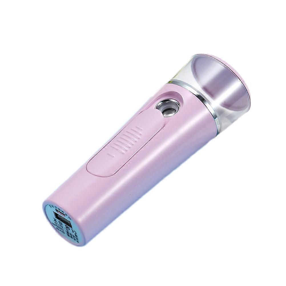 Handheld Facial Sprayer Electric Nano Sprayer for Moisturizing Pink
