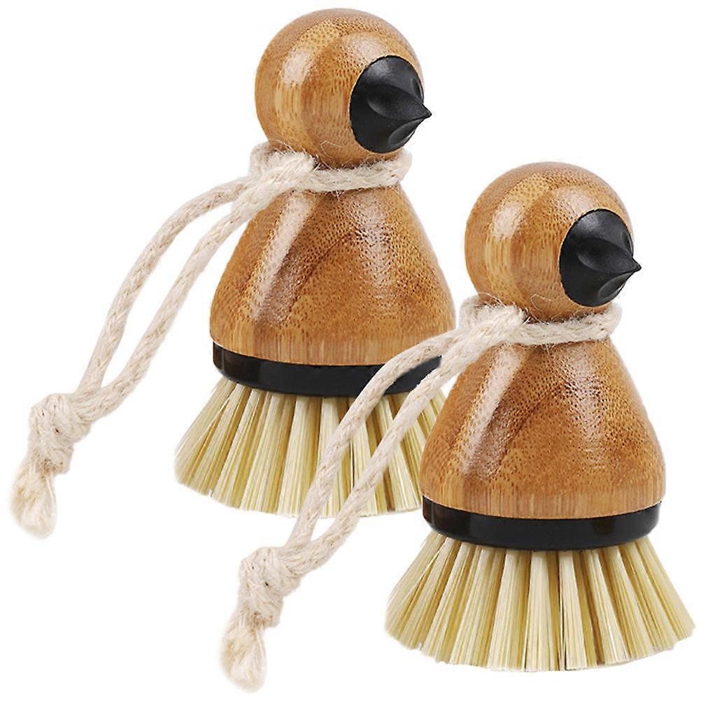 Multi Bamboo Multi-Function Brushes for Fruits and Veggies 8Pcs
