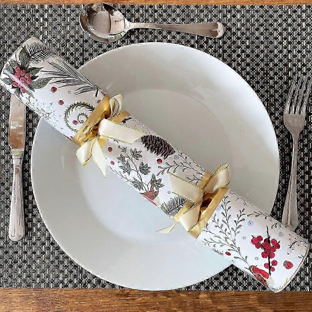 Large Festive Robin Crackers x 6