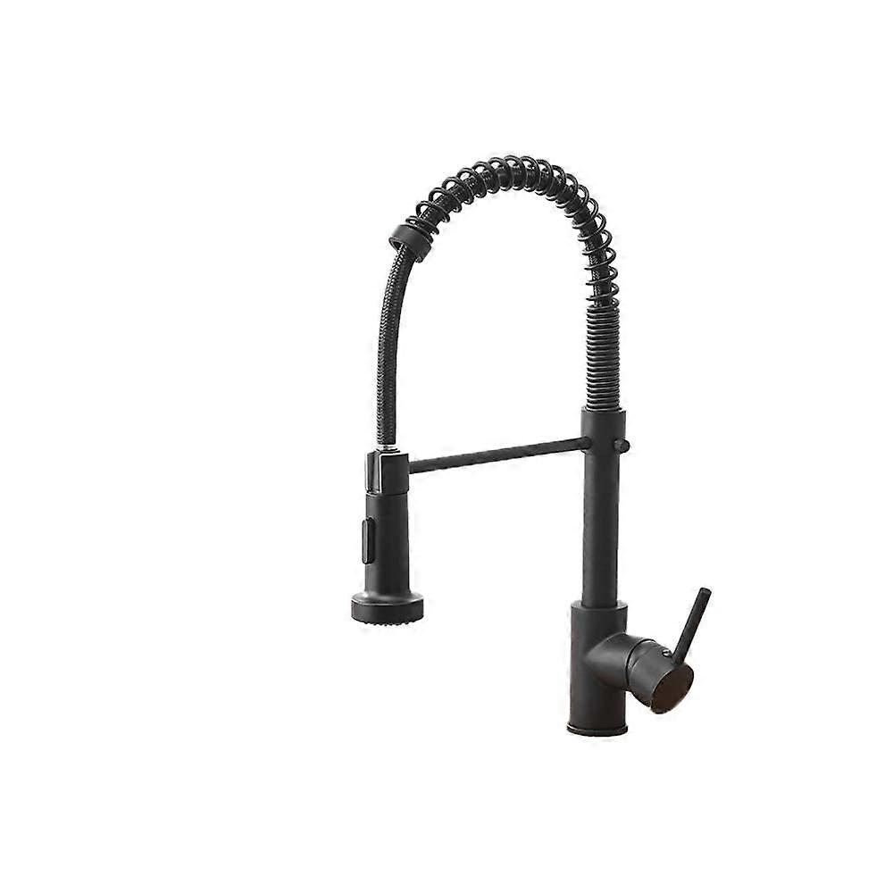 Sink Taps Black Kitchen Faucet PullDown Sprayer Hot Cold Water Brass Kitchen Faucets