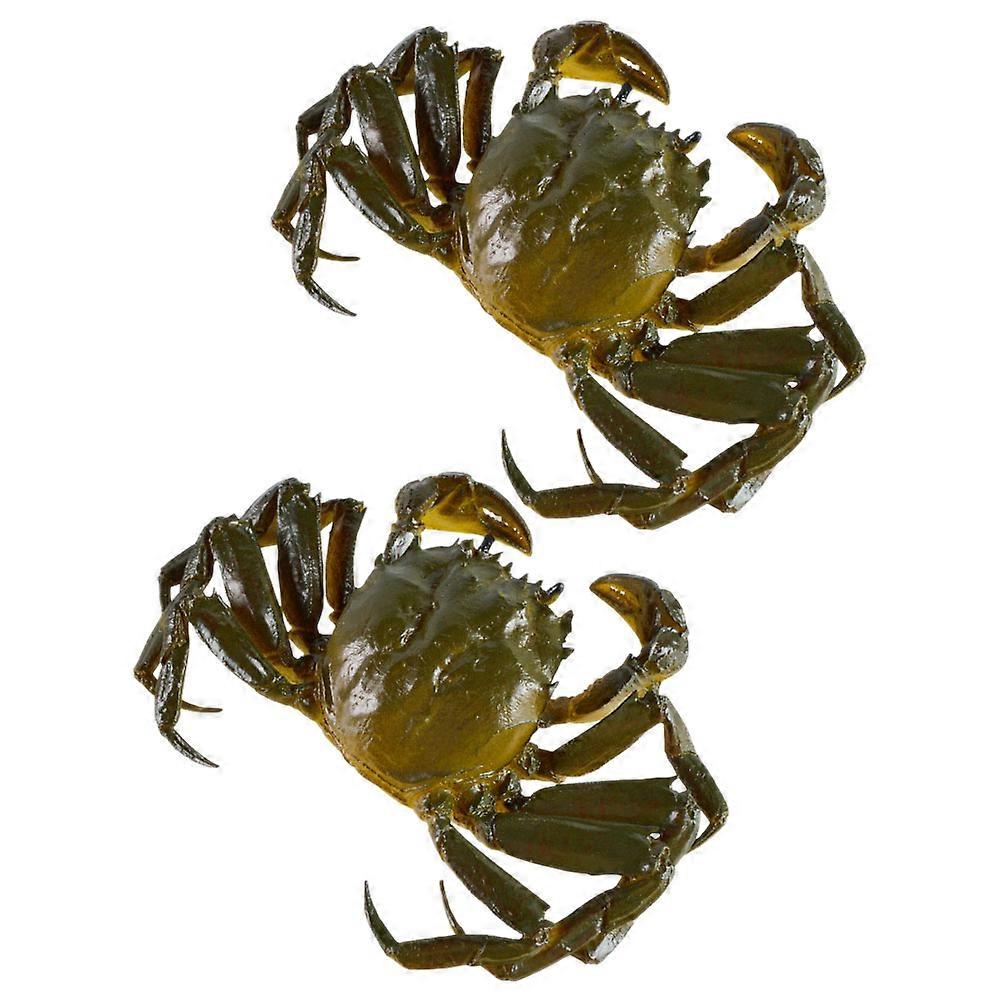 Artificial Faux Crab Simulation Crab Model for Decoration 8Pcs Tabletop Decor