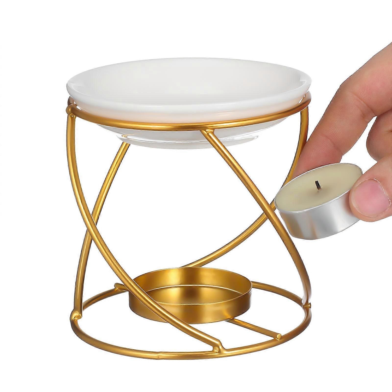 Wax Melt Burner Metal Scent Diffuser for Home Decoration 2Pcs