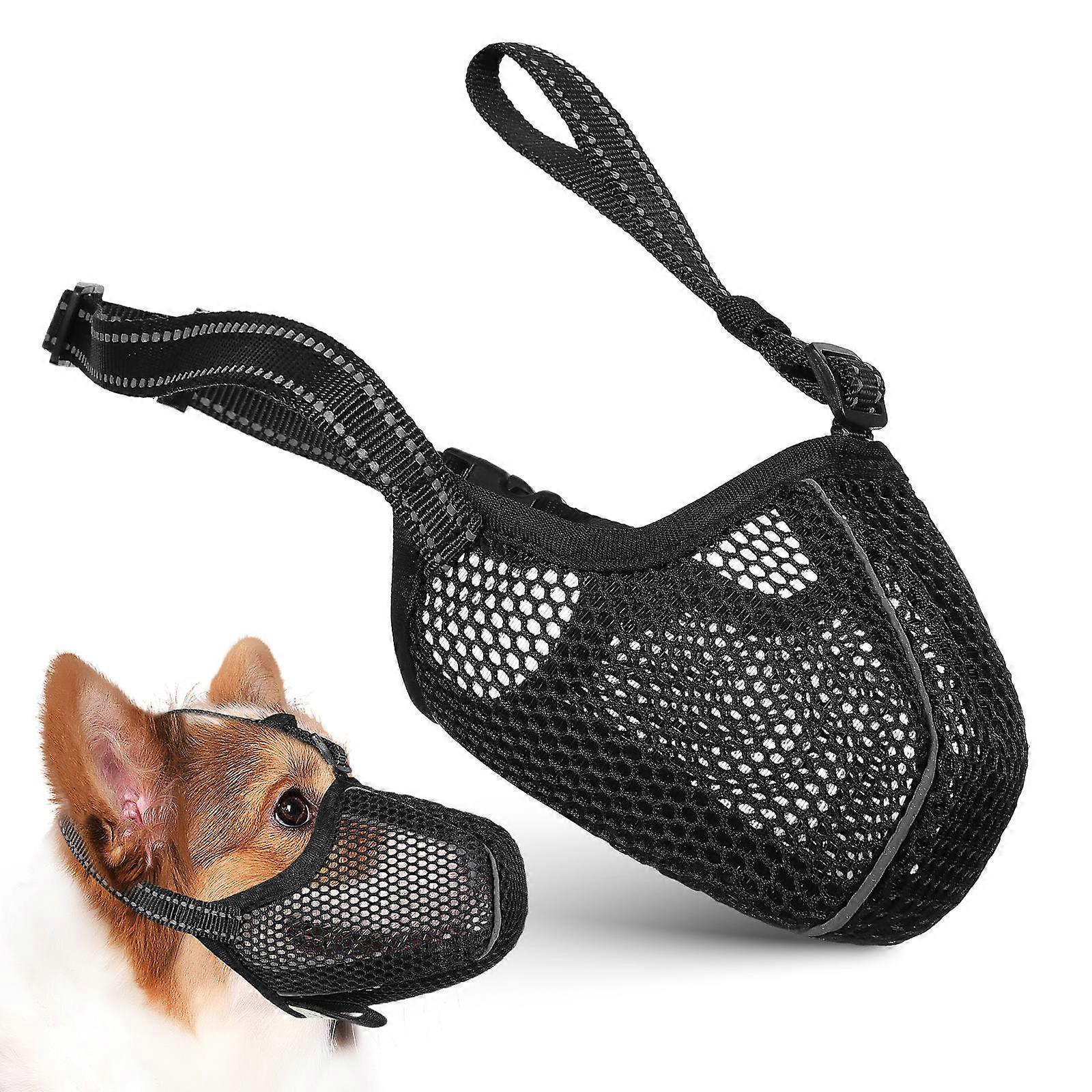 Adjustable Mesh Dog Muzzle To Prevent Biting For Medium Dogs Grooming Sessions Breathable Comfort 1 Set