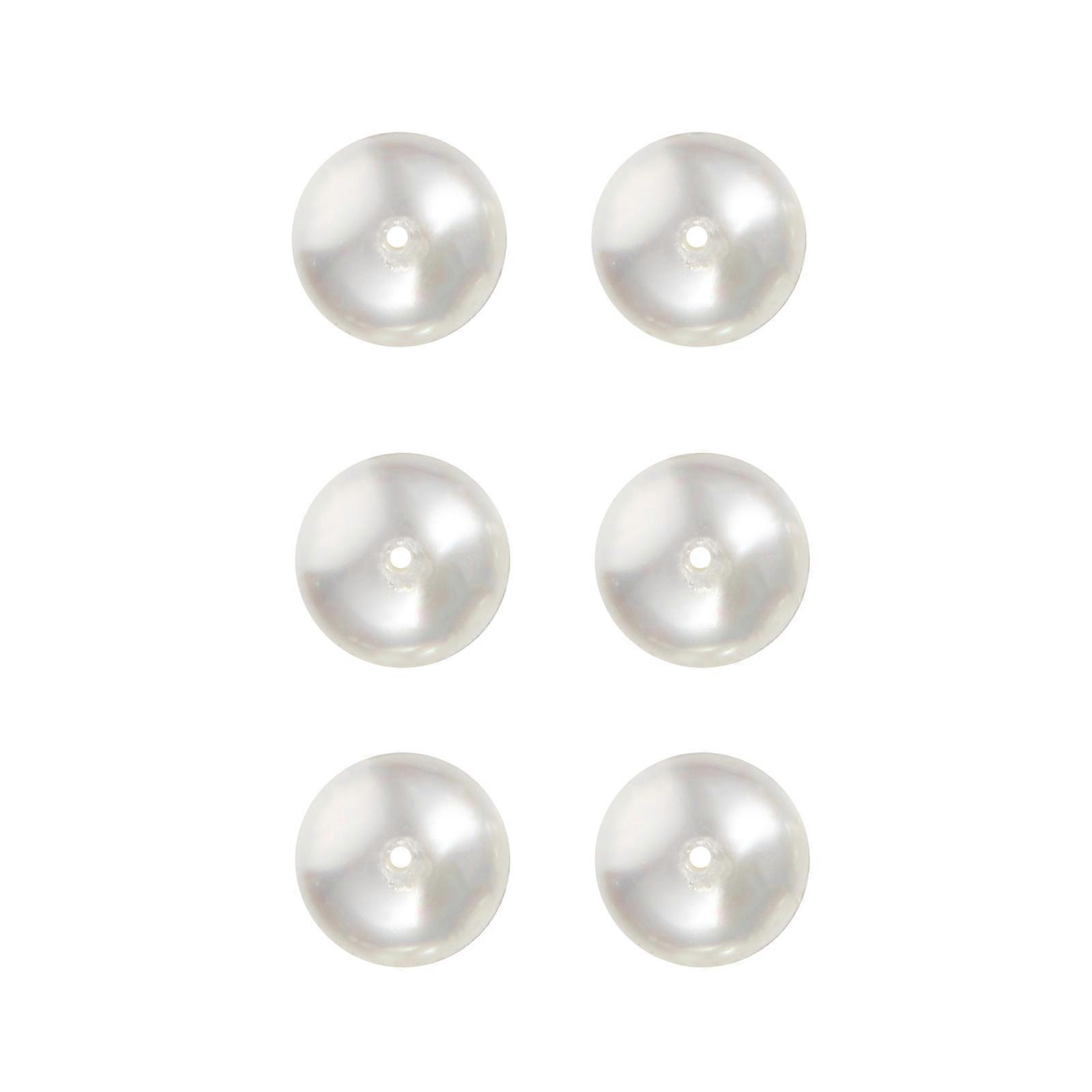 DIY Earring Materials White Shell Beads for Jewelry Making 6Pcs