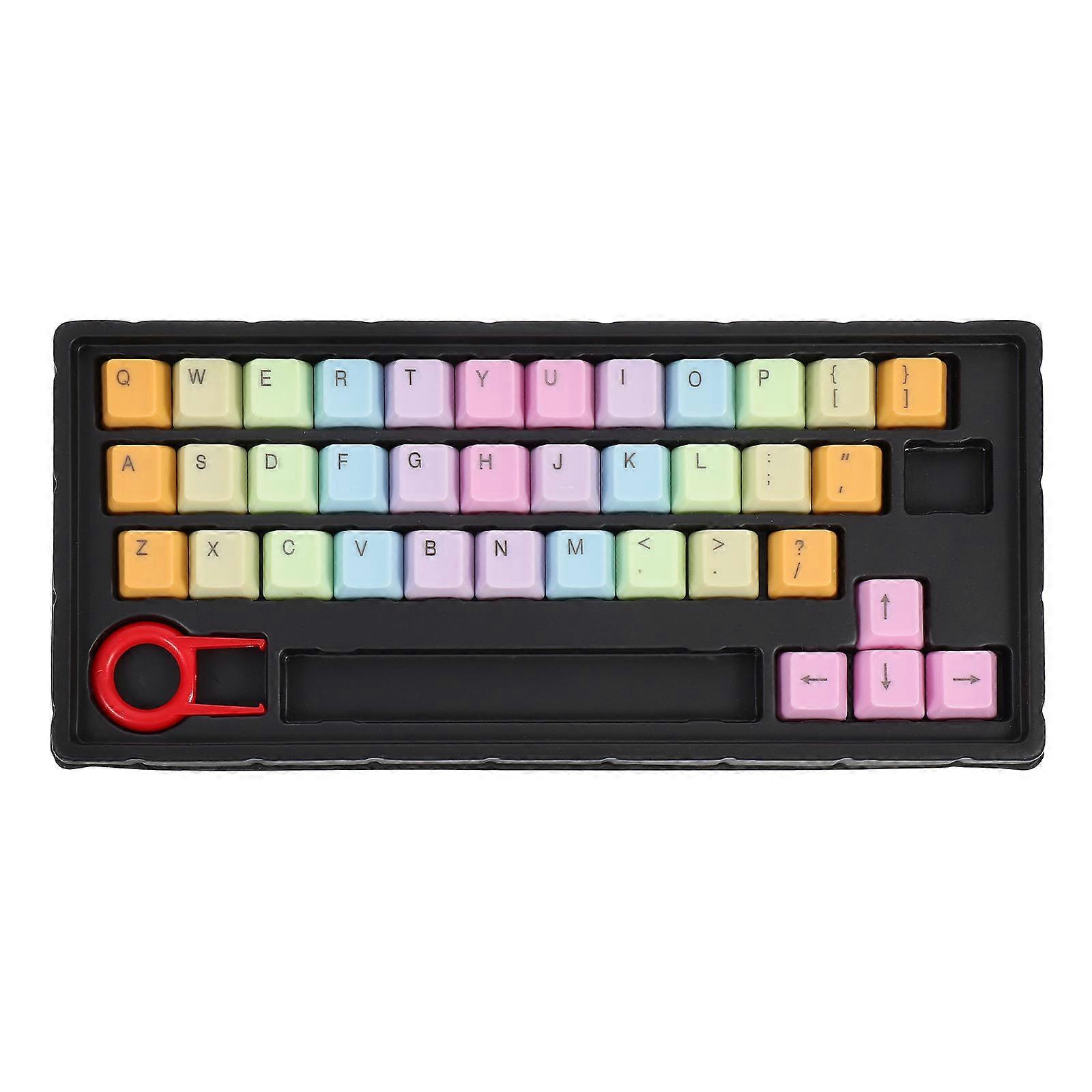 Colorful Keyboard Key Caps Mechanical Keyboard Accessories with 6Sets