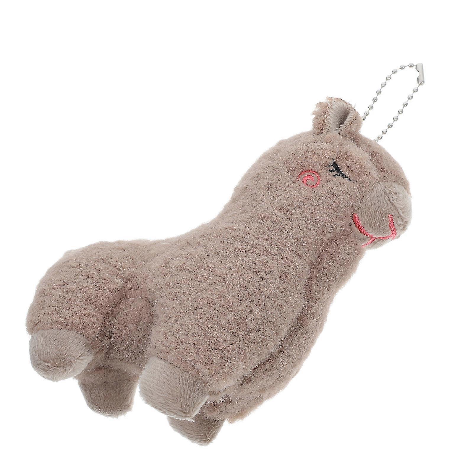 Cute Alpaca Keychains for Decor 5Pcs Plush Small Stuffed Animal Charms