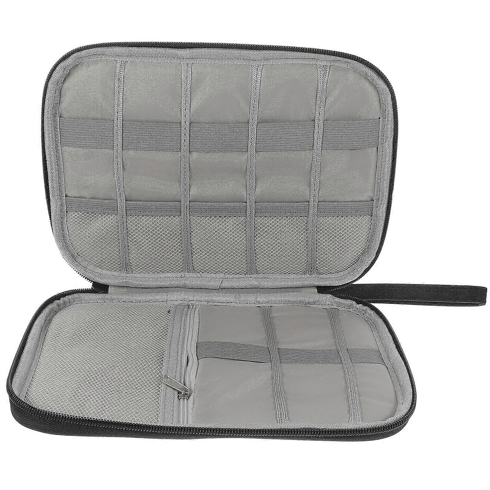 Cable Organizer Bag Cord Management Case Travel Office Electronics Storage Portable 24x18x2.5cm 1Set