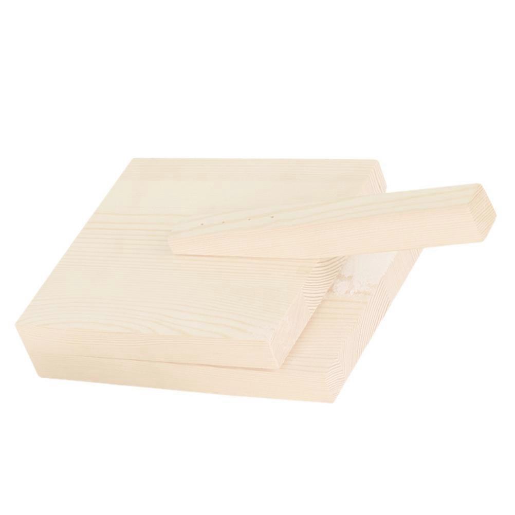 Beige Dough Presser for Dumpling Making Tool 3Pcs Kitchen Gadget